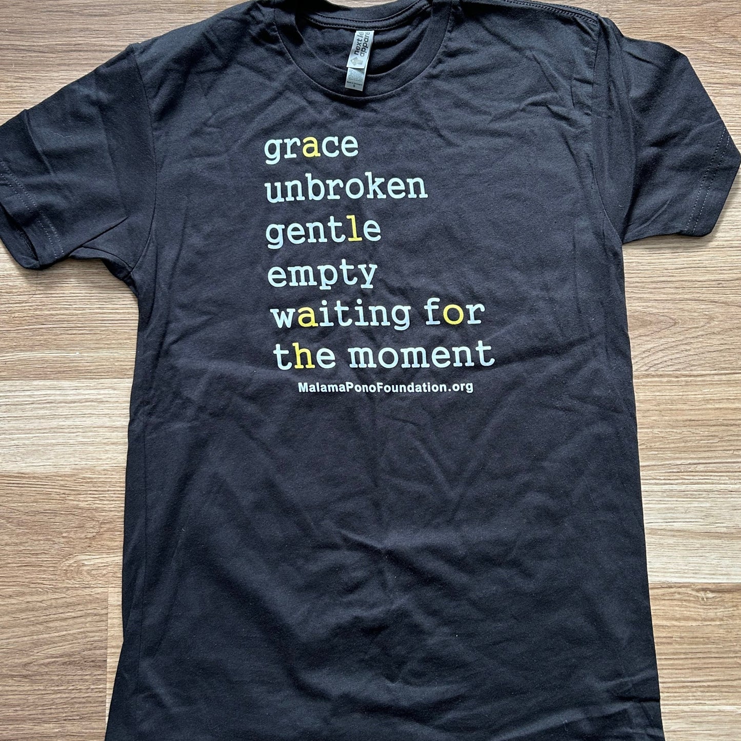 Black ALOHA T-shirt (Adult Unisex Next Level)